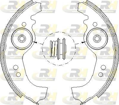 Roadhouse 4258.01 - Set saboti frana aaoparts.ro