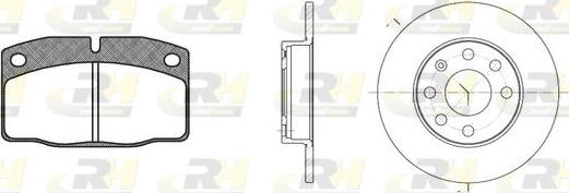 Roadhouse 8101.00 - Set frana, frana disc aaoparts.ro