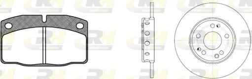 Roadhouse 8101.01 - Set frana, frana disc aaoparts.ro