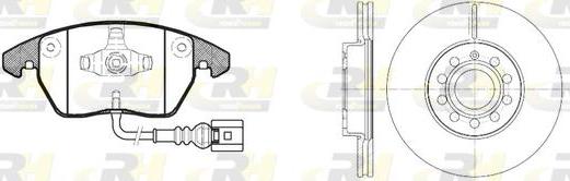 Roadhouse 81030.00 - Set frana, frana disc aaoparts.ro