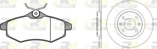 Roadhouse 8881.00 - Set frana, frana disc aaoparts.ro