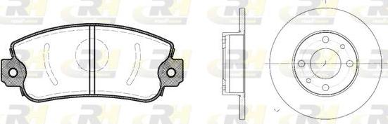 Roadhouse 8372.00 - Set frana, frana disc aaoparts.ro