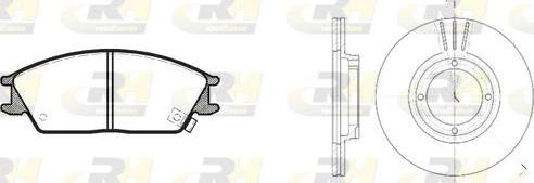 Roadhouse 8224.00 - Set frana, frana disc aaoparts.ro