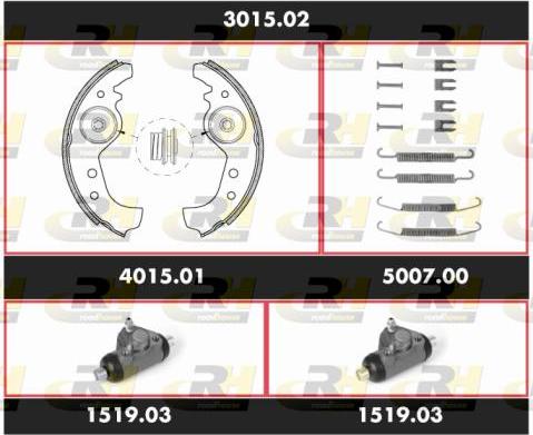 Roadhouse 3015.02 - Set saboti frana aaoparts.ro
