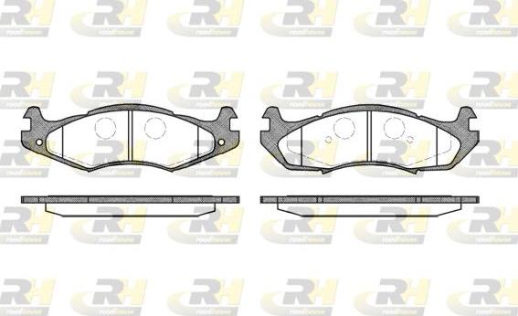 Roadhouse 2463.00 - Set placute frana,frana disc aaoparts.ro