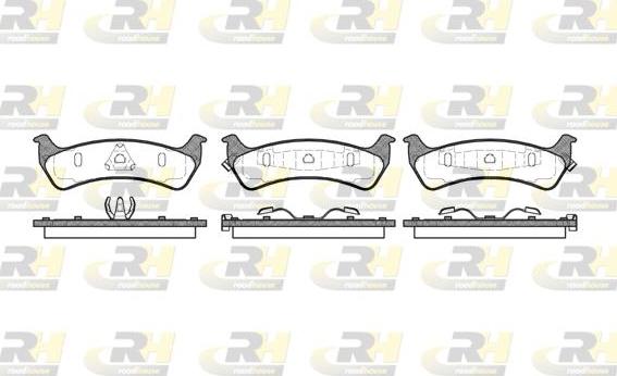 Roadhouse 2470.02 - Set placute frana,frana disc aaoparts.ro