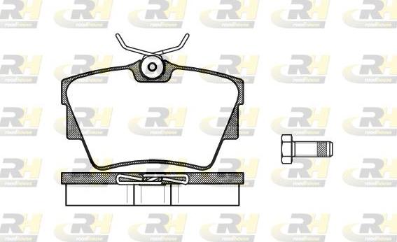 Roadhouse 2591.30 - Set placute frana,frana disc aaoparts.ro