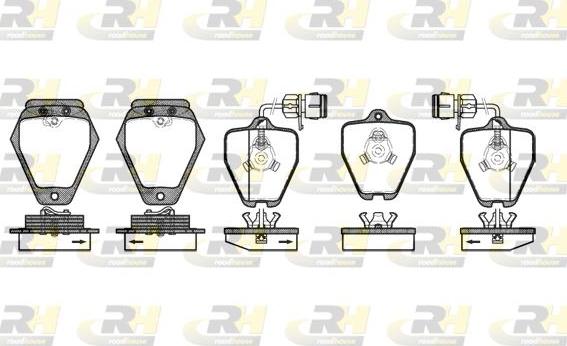 Roadhouse 2508.02 - Set placute frana,frana disc aaoparts.ro