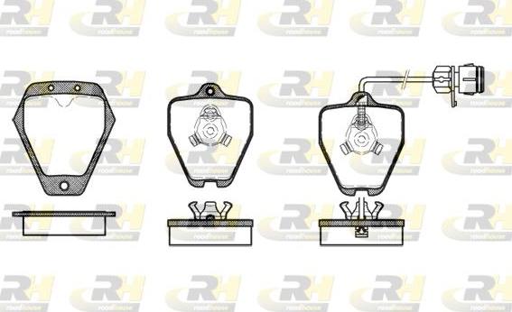 Roadhouse 2508.12 - Set placute frana,frana disc aaoparts.ro
