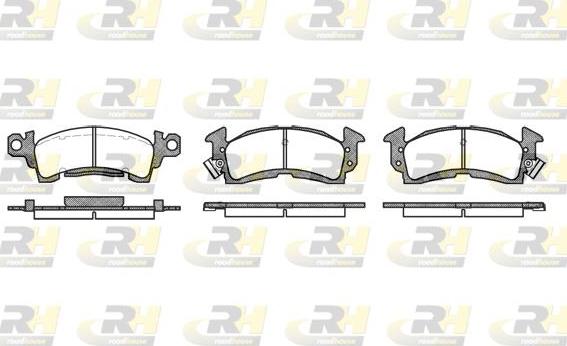Roadhouse 2510.00 - Set placute frana,frana disc aaoparts.ro