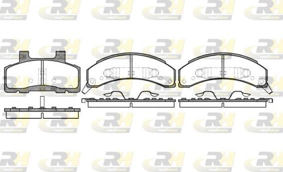 Roadhouse 2518.02 - Set placute frana,frana disc aaoparts.ro