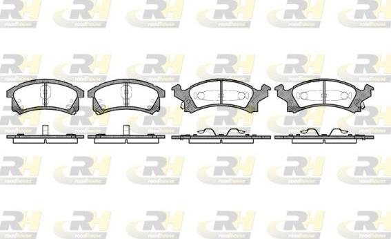 Roadhouse 2538.04 - Set placute frana,frana disc aaoparts.ro