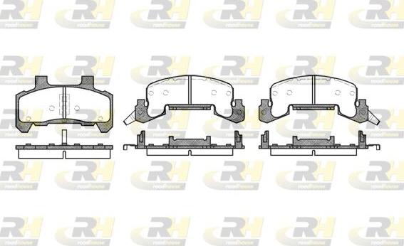 Roadhouse 2526.02 - Set placute frana,frana disc aaoparts.ro
