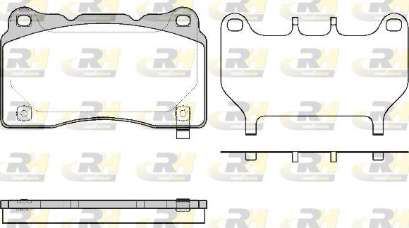 Roadhouse 2666.64 - Set placute frana,frana disc aaoparts.ro