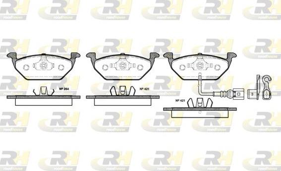 Roadhouse 2633.21 - Set placute frana,frana disc aaoparts.ro