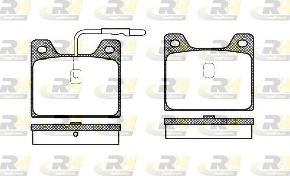 Roadhouse 2068.12 - Set placute frana,frana disc aaoparts.ro