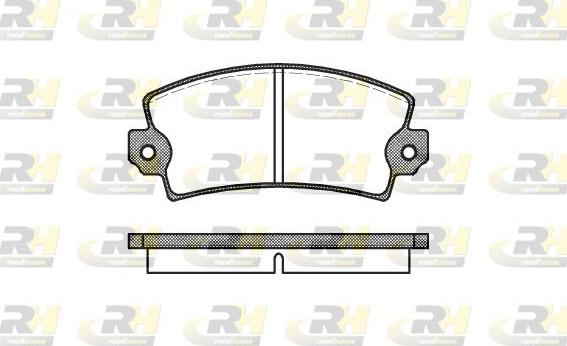 Roadhouse 2021.00 - Set placute frana,frana disc aaoparts.ro