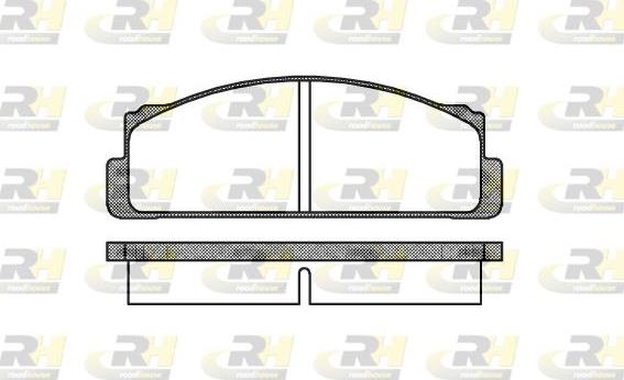 Roadhouse 2022.00 - Set placute frana,frana disc aaoparts.ro