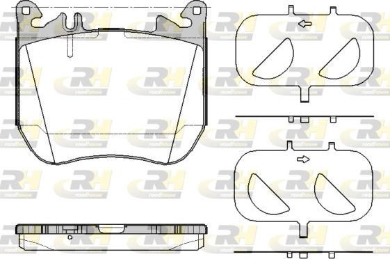 Roadhouse 21951.00 - Set placute frana,frana disc aaoparts.ro
