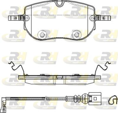 Roadhouse 21964.01 - Set placute frana,frana disc aaoparts.ro