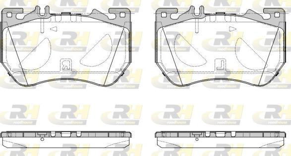 Roadhouse 21971.00 - Set placute frana,frana disc aaoparts.ro