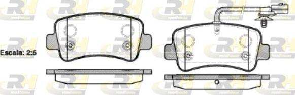 Roadhouse 21439.01 - Set placute frana,frana disc aaoparts.ro