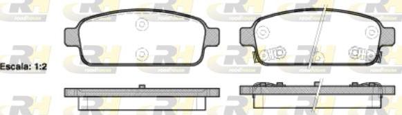 Roadhouse 21432.02 - Set placute frana,frana disc aaoparts.ro