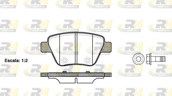 Roadhouse 21420.00 - Set placute frana,frana disc aaoparts.ro