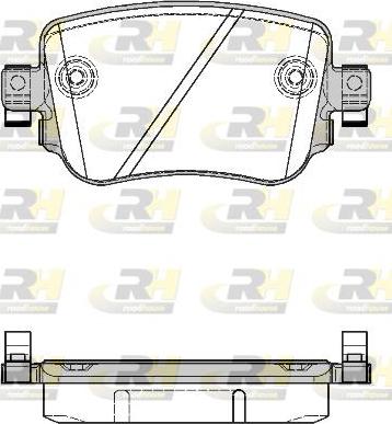 Roadhouse 21549.08 - Set placute frana,frana disc aaoparts.ro