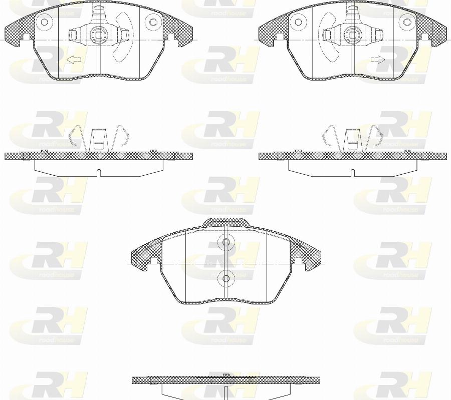 Roadhouse 21030.22 - Set placute frana,frana disc aaoparts.ro