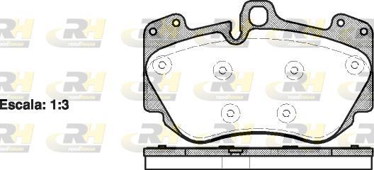 Roadhouse 21140.10 - Set placute frana,frana disc aaoparts.ro