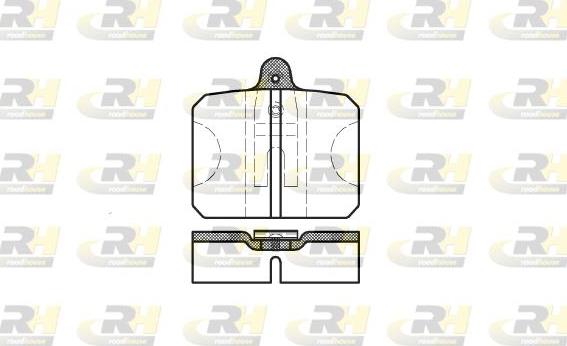 Roadhouse 2118.10 - Set placute frana,frana disc aaoparts.ro
