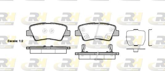 Roadhouse 21362.02 - Set placute frana,frana disc aaoparts.ro