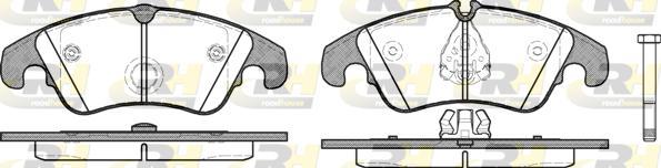 Roadhouse 21304.10 - Set placute frana,frana disc aaoparts.ro