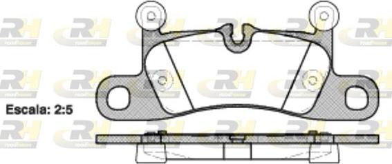 Roadhouse 21379.10 - Set placute frana,frana disc aaoparts.ro
