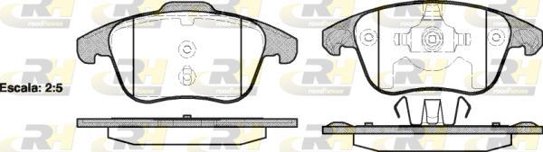 Roadhouse 21249.00 - Set placute frana,frana disc aaoparts.ro