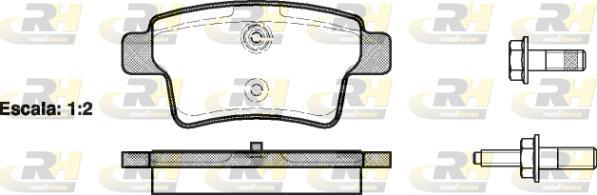 Roadhouse 21241.00 - Set placute frana,frana disc aaoparts.ro