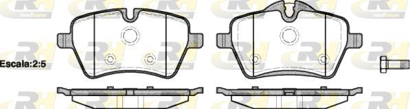 Roadhouse 21277.00 - Set placute frana,frana disc aaoparts.ro