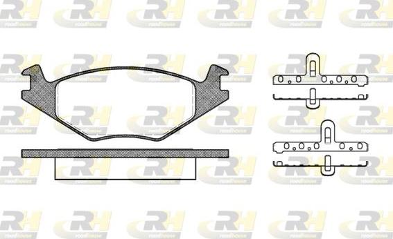Roadhouse 2171.20 - Set placute frana,frana disc aaoparts.ro