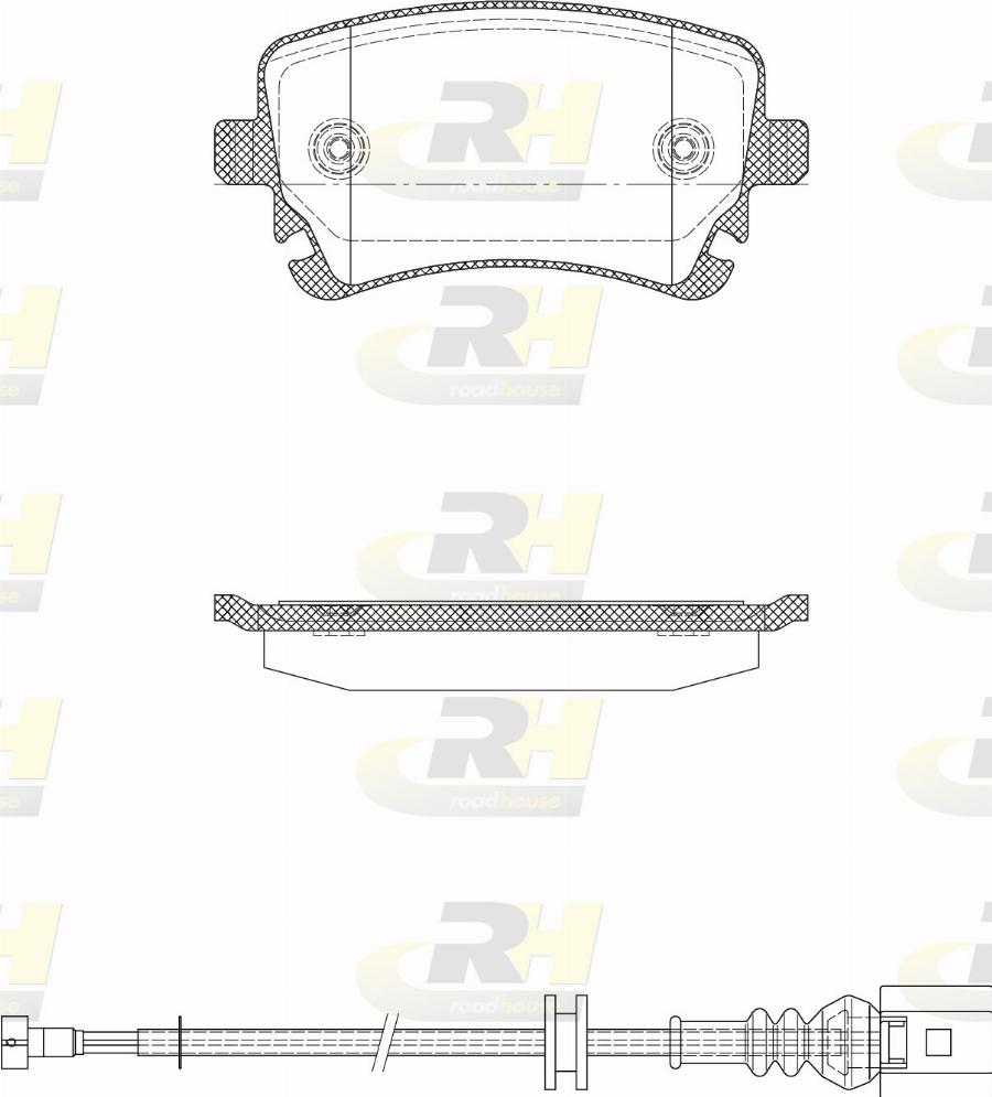 Roadhouse 2897.12 - Set placute frana,frana disc aaoparts.ro