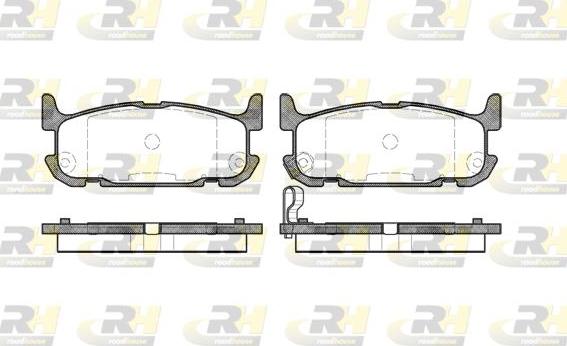 Roadhouse 2853.12 - Set placute frana,frana disc aaoparts.ro
