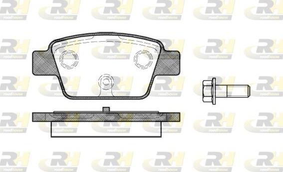 Roadhouse 2861.00 - Set placute frana,frana disc aaoparts.ro