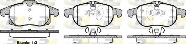 Roadhouse 2888.40 - Set placute frana,frana disc aaoparts.ro