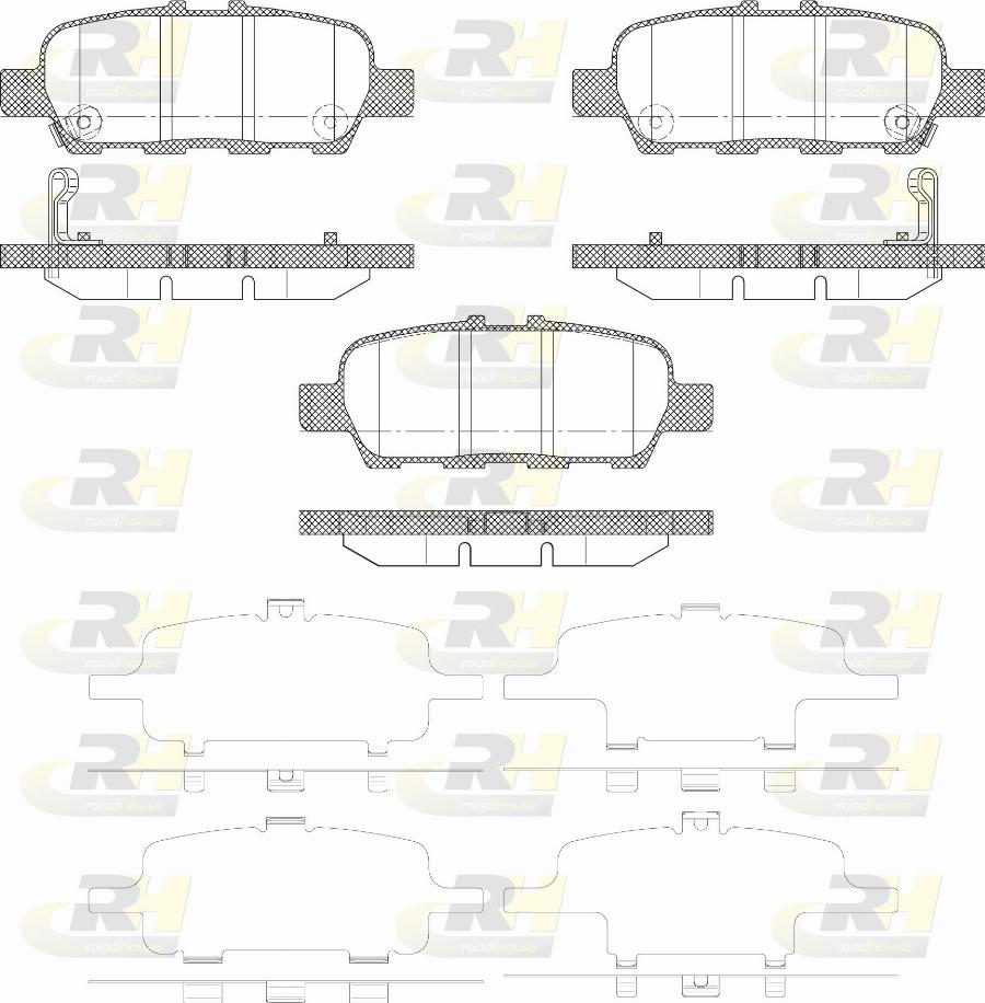 Roadhouse 2876.02 - Set placute frana,frana disc aaoparts.ro