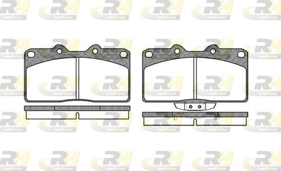 Roadhouse 2355.02 - Set placute frana,frana disc aaoparts.ro