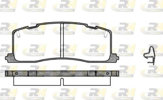 Roadhouse 2367.00 - Set placute frana,frana disc aaoparts.ro