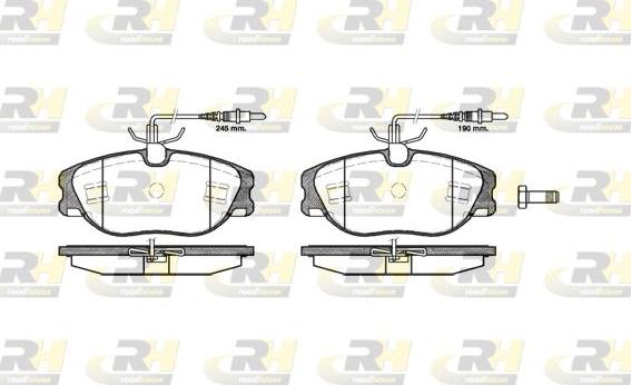 Roadhouse 2305.44 - Set placute frana,frana disc aaoparts.ro