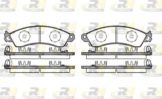 Roadhouse 2334.02 - Set placute frana,frana disc aaoparts.ro