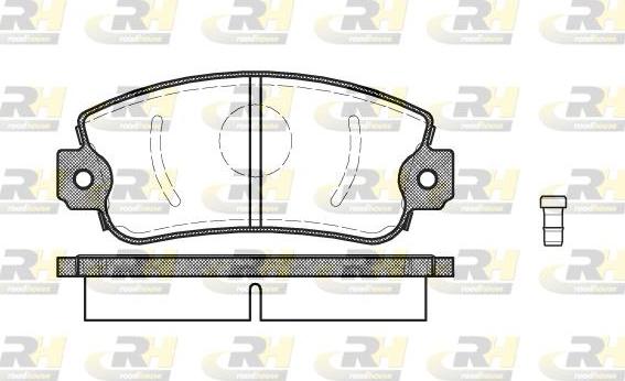 Roadhouse 2372.02 - Set placute frana,frana disc aaoparts.ro
