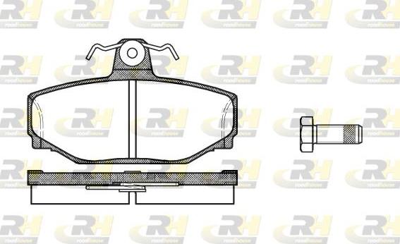 Roadhouse 2297.00 - Set placute frana,frana disc aaoparts.ro
